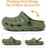 Cubufly Enfants Garçons Filles Clog Jardin Chaussures Glisser sur Sandales Plage Eau Chaussures pour tout-petit / petit enfant / grand enfant/enfants(Army Green)