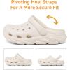 Cubufly Enfants Garçons Filles Clog Jardin Chaussures Glisser sur Sandales Plage Eau Chaussures pour tout-petit/enfant/grand enfant/enfants(Beige)