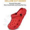 Cubufly Enfants Garçons Filles Clog Jardin Chaussures Glisser sur Sandales Plage Eau Chaussures pour tout-petit / petit enfant / grand enfant/enfants(Rouge)