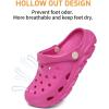 Cubufly Enfants Garçons Filles Clog Jardin Chaussures Glisser sur Sandales Plage Water Shoes pour tout-petit / petit enfant / grand garçon / enfants (Rose Red)