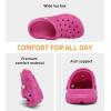 Cubufly Enfants Garçons Filles Clog Jardin Chaussures Glisser sur Sandales Plage Water Shoes pour tout-petit / petit enfant / grand garçon / enfants (Rose Red)