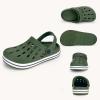 Cubufly Enfants Jardin Chaussures Garçons Filles Glitter Bande Bande Clogs Toddler Slip sur l&rsquo;eau Sandales Enfants Plage Pantoufle de piscine(Army Green)