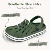 Cubufly Enfants Jardin Chaussures Garçons Filles Glitter Bande Bande Clogs Toddler Slip sur l&rsquo;eau Sandales Enfants Plage Pantoufle de piscine(Army Green)