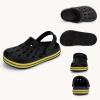 Cubufly Enfants Jardin Chaussures Garçons Filles Glitter Bande Bande Clogs Toddler Slip sur l&rsquo;eau Sandales enfants plage piscine Pantoufle(noir)