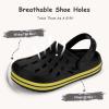 Cubufly Enfants Jardin Chaussures Garçons Filles Glitter Bande Bande Clogs Toddler Slip sur l&rsquo;eau Sandales enfants plage piscine Pantoufle(noir)