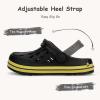 Cubufly Enfants Jardin Chaussures Garçons Filles Glitter Bande Bande Clogs Toddler Slip sur l&rsquo;eau Sandales enfants plage piscine Pantoufle(noir)