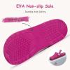 Cubufly Enfants Jardin Chaussures Garçons Filles Glitter Bande Bande Clogs Toddler Slip sur l&rsquo;eau Sandales enfants plage piscine Pantoufle (Hot rose)