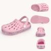 Cubufly Enfants Jardin Chaussures Garçons Filles Glitter Bande Bande Clogs Toddler Slip sur l&rsquo;eau Sandales Enfants Plage Pantoufle de piscine(Pink)