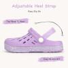 Cubufly Enfants Jardin Chaussures Garçons Filles Glitter Bande Bande Clogs Toddler Slip sur l&rsquo;eau Sandales Enfants Plage Pantoufle de piscine(Purple)
