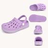 Cubufly Enfants Jardin Chaussures Garçons Filles Glitter Bande Bande Clogs Toddler Slip sur l&rsquo;eau Sandales Enfants Plage Pantoufle de piscine(Purple)