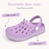 Cubufly Enfants Jardin Chaussures Garçons Filles Glitter Bande Bande Clogs Toddler Slip sur l&rsquo;eau Sandales Enfants Plage Pantoufle de piscine(Purple)