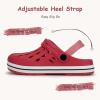 Cubufly Enfants Jardin Chaussures Garçons Filles Glitter Bande Bande Clogs Toddler Slip sur l&rsquo;eau Sandales Enfants Plage Pantoufle de piscine(Rouge)