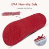 Cubufly Enfants Jardin Chaussures Garçons Filles Glitter Bande Bande Clogs Toddler Slip sur l&rsquo;eau Sandales Enfants Plage Pantoufle de piscine(Rouge)