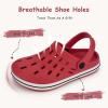 Cubufly Enfants Jardin Chaussures Garçons Filles Glitter Bande Bande Clogs Toddler Slip sur l&rsquo;eau Sandales Enfants Plage Pantoufle de piscine(Rouge)