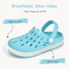 Cubufly Enfants Jardin Chaussures Garçons Filles Glitter Bande Bande Clogs Toddler Slip sur l&rsquo;eau Sandales Enfants Plage Pantoufle de piscine(bleu d&rsquo;Eau)
