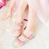 Chaussures de princesse Furdeour pour filles, ballerines à paillettes et brides Mary Jane pour mariage ou défilé d&rsquo;accessoires (19-arc-en-ciel)