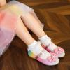 Chaussures de princesse Mary Jane Furdeour pour filles, chaussures à paillettes pour mariage et demoiselles d&rsquo;honneur (Rainbow)