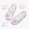 Furdeour Chaussures de mariée Mary Jane en tissu floral pour filles, chaussures d&rsquo;orpheline brillantes pour enfants et bébés (Starry Purple)