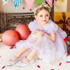 Furdeour Chaussures de mariée Mary Jane pour filles, chaussures de fête avec broderie fleurie et paillettes (Uniwhite)