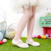 Furdeour Chaussures de mariée pour filles, Mary Jane, Chaussures de fête avec broderies fleuries et paillettes, ballerines pour enfants (Blanc)