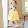 Furdeour Chaussures de mariée pour filles, Mary Jane, Chaussures de fête avec broderies fleuries et paillettes, ballerines pour enfants (Blanc)