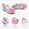Chaussures de princesse pour filles, Mary Janes pour mariages et demoiselles d&rsquo;honneur, talons scintillants pour enfants et tout-petits (Rainbow)
