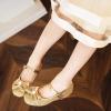 Furdeour Filles Robe Chaussures Mary Jane Mariage Fleur Demoiselles d&rsquo;honneur Talons Glitter Princesse Chaussures pour Enfants Tout-petit (Séquins Or)