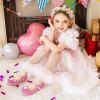 Furdeour Filles Robe Chaussures Mary Jane Mariage Fleur Demoiselles d&rsquo;honneur Talons Glitter Princesse Chaussures pour Enfants Tout-petit (Pink Sequins)