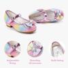 Chaussures de mariée Mary Jane pour filles, robe d&rsquo;accessoires en fourrure pour demoiselles d&rsquo;honneur, talons à paillettes pour enfants et tout-petits (Sequins Arc-en-ciel)