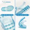 Filles Jelly Sandals Costume d&rsquo;été Robe Princesse Plat Respirant Imperméable Fisherman Gladiator Chaussures Pour Fille Fermé Toe Plage Plat-Sandales Pour Petit Enfant Gros Enfants (Glitter Blue)