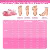 Filles Jelly Sandals Costume d&rsquo;été Robe Princesse Plat Respirant Imperméable Fisherman Gladiator Chaussures Pour Fille Fermé Toe Plage Plat-Sandales Pour Petit Enfant Gros Enfants (Pink Diamond)