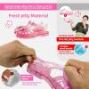 Filles Jelly Sandals Costume d&rsquo;été Robe Princesse Plat Respirant Imperméable Fisherman Gladiator Chaussures Pour Fille Fermé Toe Plage Plat-Sandales Pour Petit Enfant Gros Enfants (Pink Diamond)
