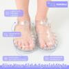 Filles Jelly Sandals Costume d&rsquo;été Robe Princesse Plat Respirant Imperméable Fisherman Gladiator Chaussures Pour Fille Fermé Toe Plage Plat-Sandales Pour Petit Enfant Gros Enfants (Glitter Purple)