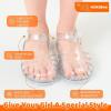Filles Jelly Sandals Costume d&rsquo;été Robe Princesse Plat Respirant Imperméable Fisherman Gladiator Chaussures Pour Fille Fermé Toe Plage Plat-Sandales Pour Petit Enfant Gros Enfants (Glitter Gold)