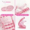 Filles Jelly Sandals Costume d&rsquo;été Robe Princesse Plat Respirant Imperméable Fisherman Gladiator Chaussures Pour Fille Fermé Toe Plage Plat-Sandales Pour Bébé Petit Enfant Big Kids(Glitter Rose)