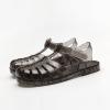 Filles Jelly Sandals Costume d&rsquo;été Robe Princesse Plat Respirant Imperméable Fisherman Gladiator Chaussures Pour Fille Fermé Toe Plage Plat-Sandales Pour Petit Enfant Gros Enfants (Glitter Black)