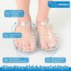 Filles Jelly Sandals Costume d&rsquo;été Robe Princesse Plat Respirant Imperméable Fisherman Gladiator Chaussures Pour Fille Fermé Toe Plage Plat-Sandales Pour Petit Enfant Gros Enfants(Glitter Clear)
