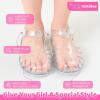 Filles Jelly Sandals Costume d&rsquo;été Robe Princesse Plat Respirant Imperméable Fisherman Gladiator Chaussures Pour Fille Fermé Toe Plage Plat-Sandales Pour Bébé Petit Enfant Big Kids(Glitter Rose)