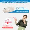 Sandales Jelly pour les jeunes filles bout fermé imperméable Bow chaussures plates pour petits enfants Big Girl Random Pack Blind Box Pearly blanc ou glitter couleur transparente