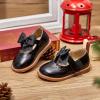 Kolan Todder Petites filles Oxford Chaussures Mary Jane T-Strap Uniforme d&rsquo;école Robe de soirée Chaussures plates (Ke01-noir)