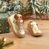 Kolan Todder Petites filles Oxford Chaussures Mary Jane T-Strap Uniforme d&rsquo;école Robe de soirée Chaussures plates (Ke03-or)