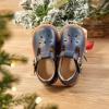 Kolan Todder Petites filles Oxford Chaussures Mary Jane T-Strap Uniforme d&rsquo;école Robe de fête Chaussures plates (Ke03-navy Blue)