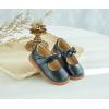 Kolan Todder Petites filles Oxford Chaussures Mary Jane T-Strap Uniforme d&rsquo;école Robe de soirée Chaussures plates (Ke05-noir)