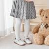 Kolan Todder Petites filles Oxford Chaussures Mary Jane T-Strap Uniforme d&rsquo;école Robe de fête Chaussures plates (Ke05-blanc)