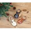Kolan Todder Petites filles Oxford Chaussures Mary Jane T-Strap Uniforme d&rsquo;école Robe de soirée Chaussures plates (Ke06-noir)