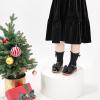 Kolan Todder Petites filles Oxford Chaussures Mary Jane T-Strap Uniforme d&rsquo;école Robe de soirée Chaussures plates (Ke08-noir)