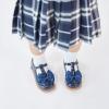 Kolan Todder Petites filles Oxford Chaussures Mary Jane T-Strap Uniforme d&rsquo;école Robe de fête Chaussures plates (Ke08-navy Blue)
