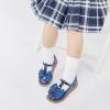 Kolan Todder Petites filles Oxford Chaussures Mary Jane T-Strap Uniforme d&rsquo;école Robe de fête Chaussures plates (Ke08-navy Blue)