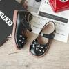 Kolan Todder Petites filles Oxford Chaussures Mary Jane T-Strap Uniforme d&rsquo;école Robe de soirée Chaussures plates (Ke09-noir)
