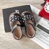 Kolan Todder Petites filles Oxford Chaussures Mary Jane T-Strap Uniforme d&rsquo;école Robe de soirée Chaussures plates (Ke09-noir)
